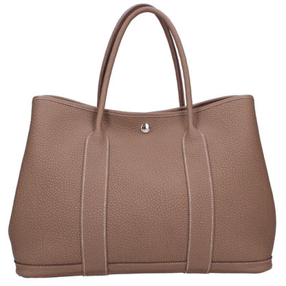 HERMES Garden Party PM Etoupe Negonda Leather Size ONE SIZE