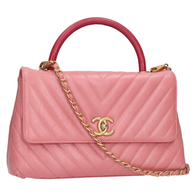 CHANEL Coco Handle 29 Aged Calfskin Lizard Size ONE SIZE