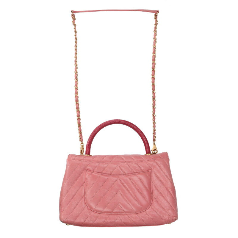 CHANEL Coco Handle 29 Aged Calfskin Lizard Size ONE SIZE