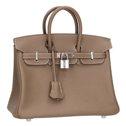 HERMES Birkin 25 Etoupe Swift Leather Size ONE SIZE