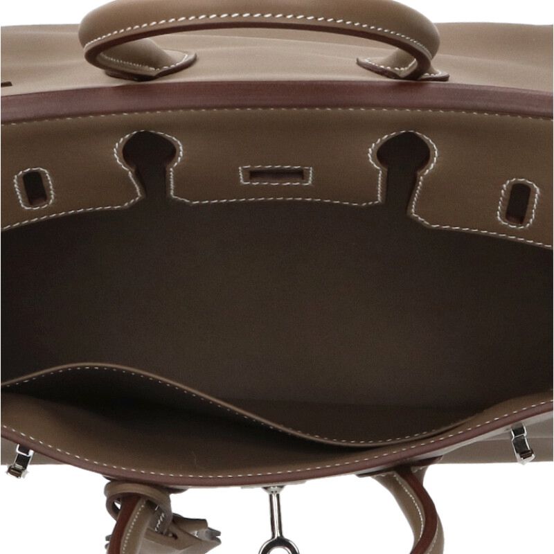HERMES Birkin 25 Etoupe Swift Leather Size ONE SIZE