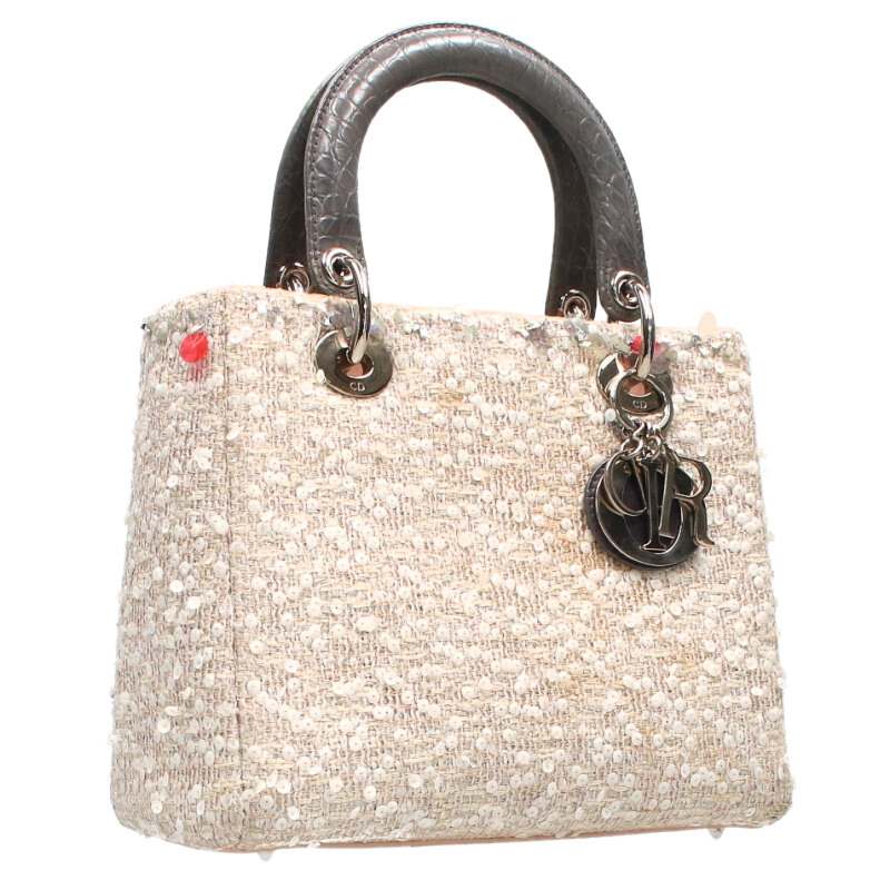 Christian Dior Lady Dior Sequin Tweed Size ONE SIZE