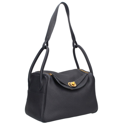 HERMES Lindy 26 Togo Leather Navy Size ONE SIZE
