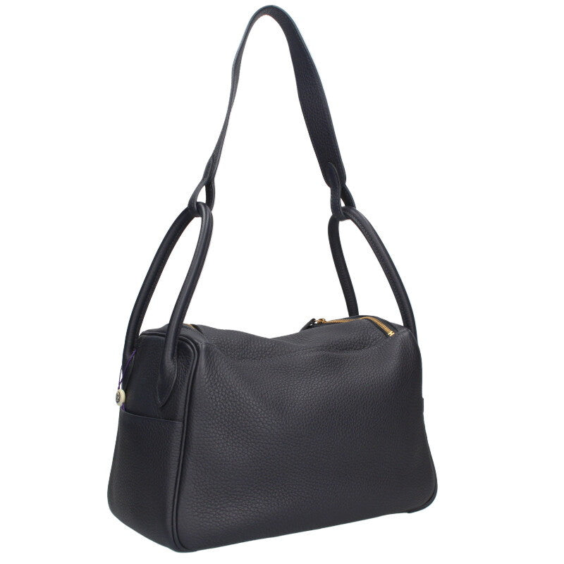 HERMES Lindy 26 Togo Leather Navy Size ONE SIZE