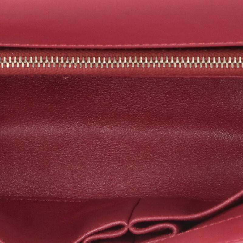 CHANEL Coco Handle 29 Chevron Python Red Size ONE SIZE