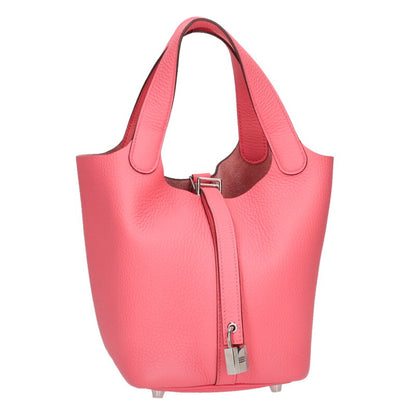 HERMES Picotin Lock PM Rose Azalee Pink Size ONE SIZE