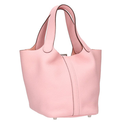 HERMES Picotin PM Rose Sakura Leather Pink Size ONE SIZE