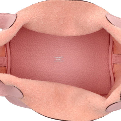 HERMES Picotin PM Rose Sakura Leather Pink Size ONE SIZE