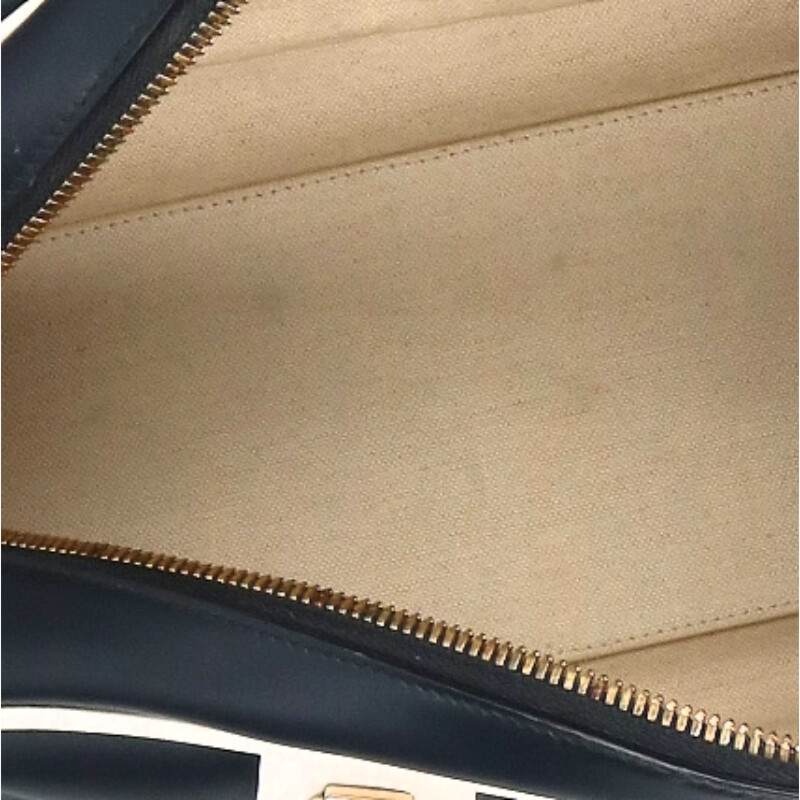 Christian Dior VIBE 2WAY Leather Bowling Bag Size ONE SIZE