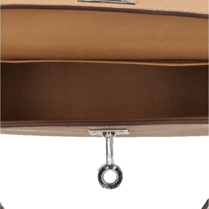 HERMES Mini Kelly 2WAY Veau Epsom Silver HW Size ONE SIZE
