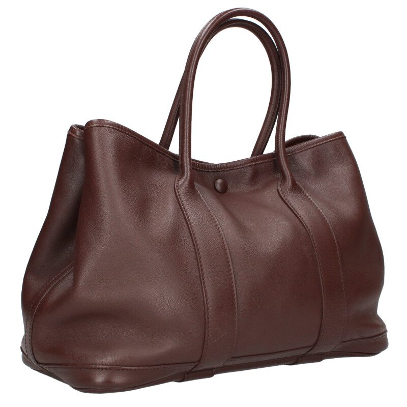 HERMES Garden Party TPM Swift Leather Handbag Size ONE SIZE