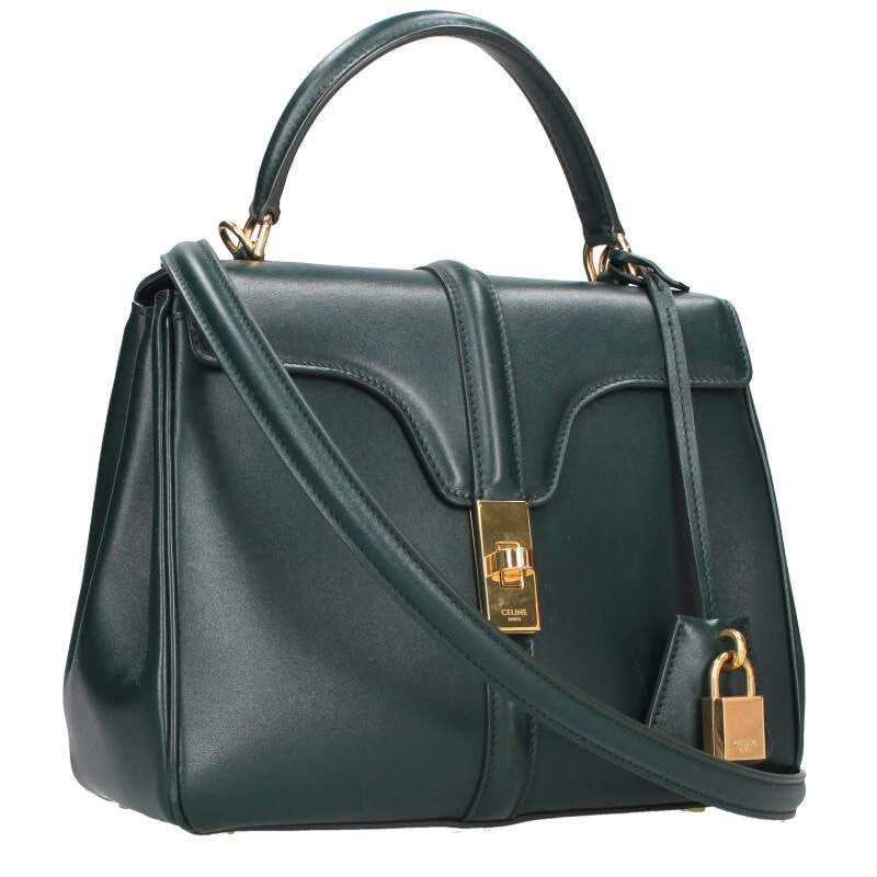 CELINE Small 16 Leather 2WAY Handbag Size ONE SIZE