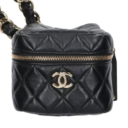 CHANEL Mini Vanity Lambskin Chain Handbag Size ONE SIZE