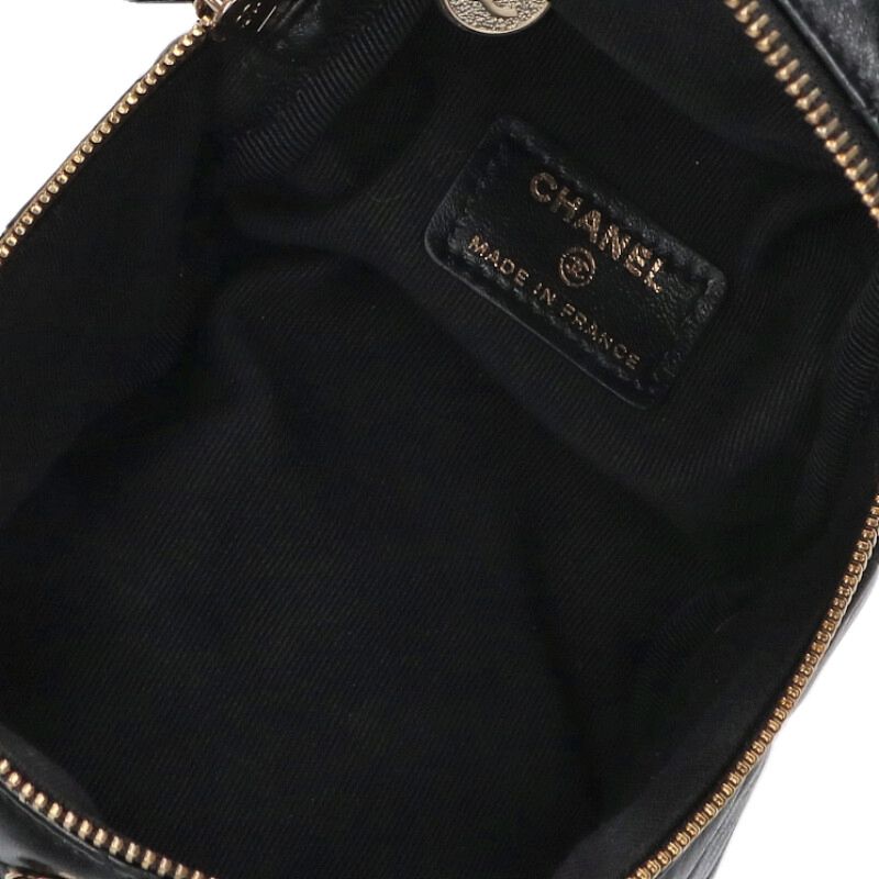 CHANEL Mini Vanity Lambskin Chain Handbag Size ONE SIZE