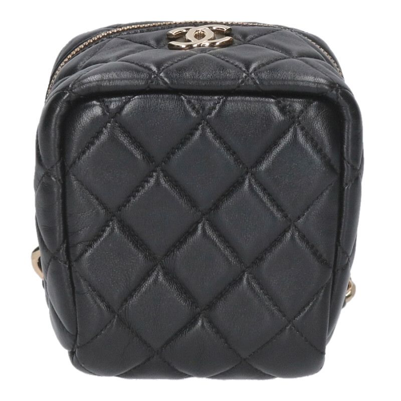 CHANEL Mini Vanity Lambskin Chain Handbag Size ONE SIZE