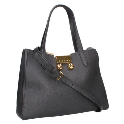 MARNI Pebble Calf Leather 2WAY Handbag Size ONE SIZE