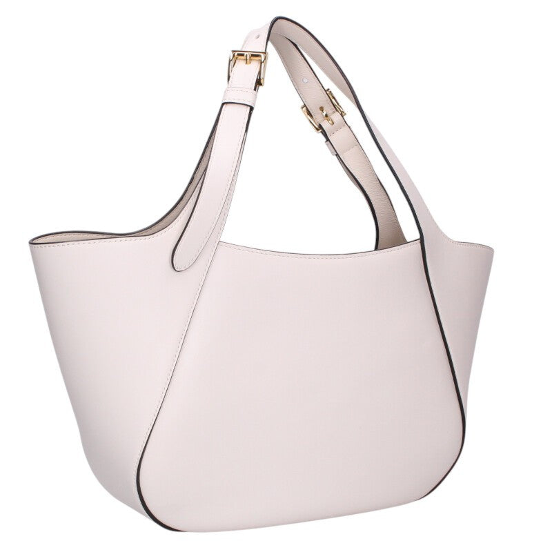 PRADA Triangle Logo Plate Leather Handbag Size ONE SIZE