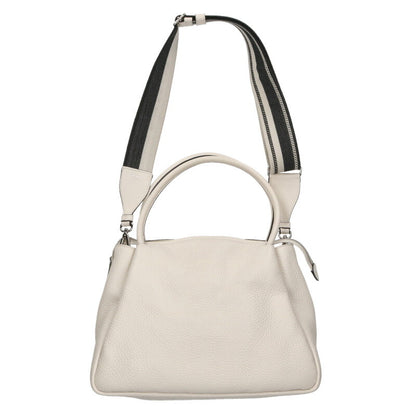 PRADA Logo Strap Vitello Daino 2WAY Bag White Size ONE SIZE