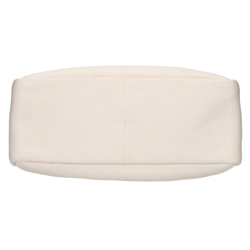 PRADA Logo Strap Vitello Daino 2WAY Bag White Size ONE SIZE