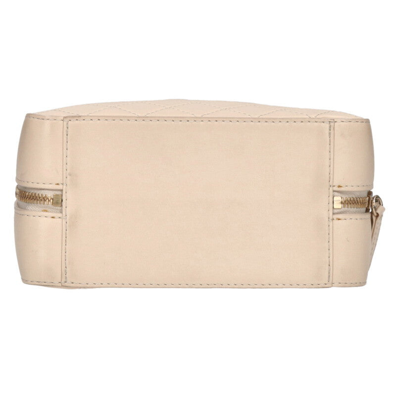 CHANEL Matelasse Vanity 2WAY Handbag Off-White Size ONE SIZE