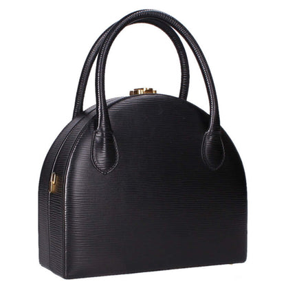 FENDI Epi Leather Handbag Black Size ONE SIZE