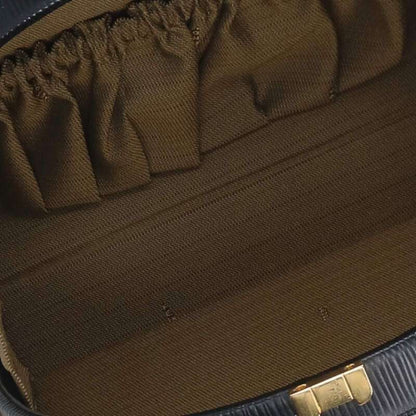 FENDI Epi Leather Handbag Black Size ONE SIZE