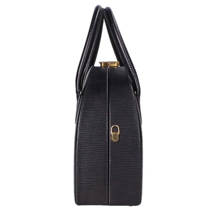 FENDI Epi Leather Handbag Black Size ONE SIZE