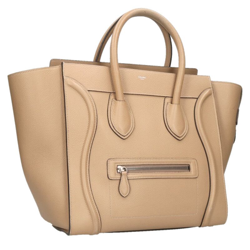 CELINE Luggage Mini Shopper Leather Handbag Size ONE SIZE
