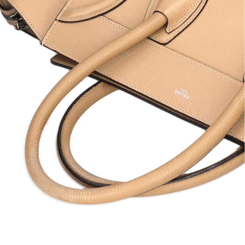 CELINE Luggage Mini Shopper Leather Handbag Size ONE SIZE