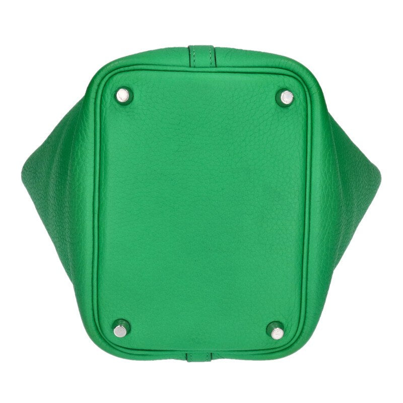 HERMES Picotin PM Taurillon Clemence Green Size ONE SIZE