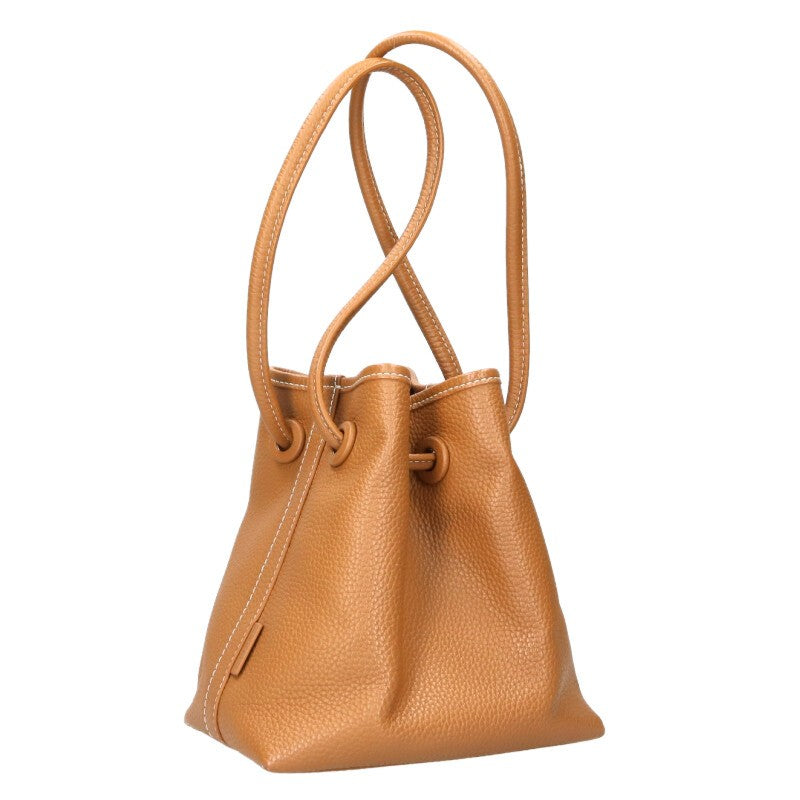 VASIC Leather Handbag Brown Size ONE SIZE
