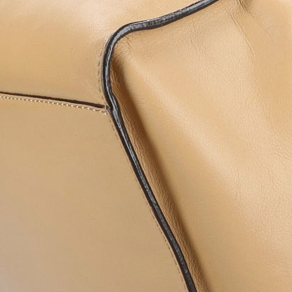 J&M Davidson Leather Handbag Beige Size ONE SIZE
