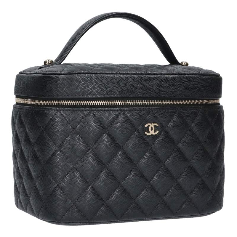 CHANEL AP2573 Vanity Caviar Skin GHW Handbag Size ONE SIZE