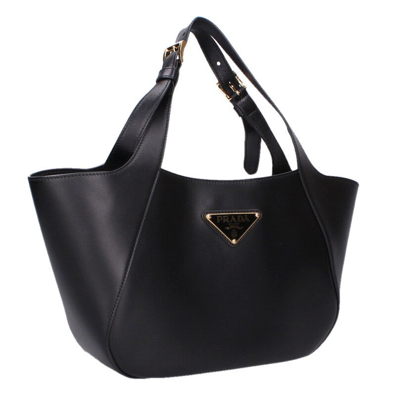 PRADA 1BG483 Triangle Logo Plate Leather Size ONE SIZE