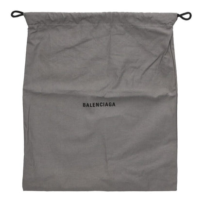 Balenciaga XS 747036 Logo Leather Handbag Black One Size