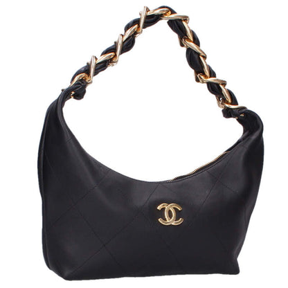 CHANEL Matelasse Chain Handle Hobo Handbag Size ONE SIZE