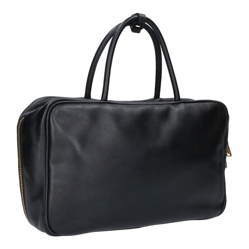 miumiu Logo Embossed Bow Handbag Black Size ONE SIZE