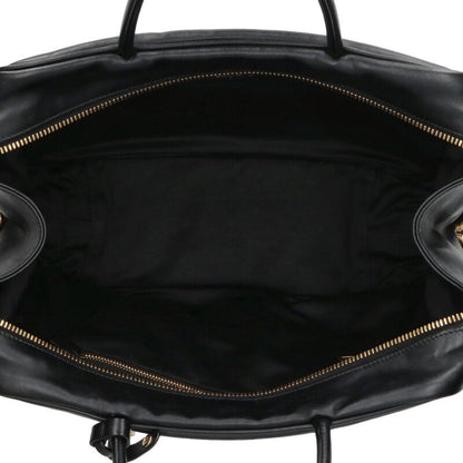 miumiu Logo Embossed Bow Handbag Black Size ONE SIZE