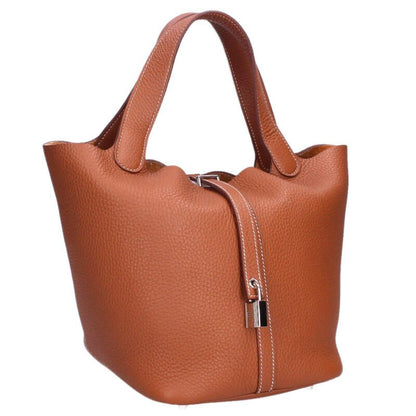 HERMES Picotin MM Taurillon Clemence Handbag Size ONE SIZE