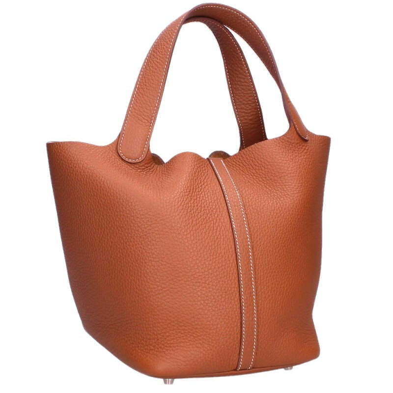 HERMES Picotin MM Taurillon Clemence Handbag Size ONE SIZE