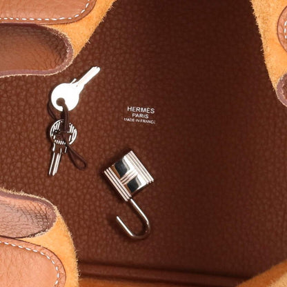 HERMES Picotin MM Taurillon Clemence Handbag Size ONE SIZE