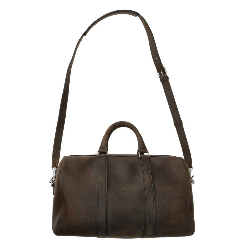 CELINE Large Boston Wax Effect Suede Calfskin Size ONE SIZE