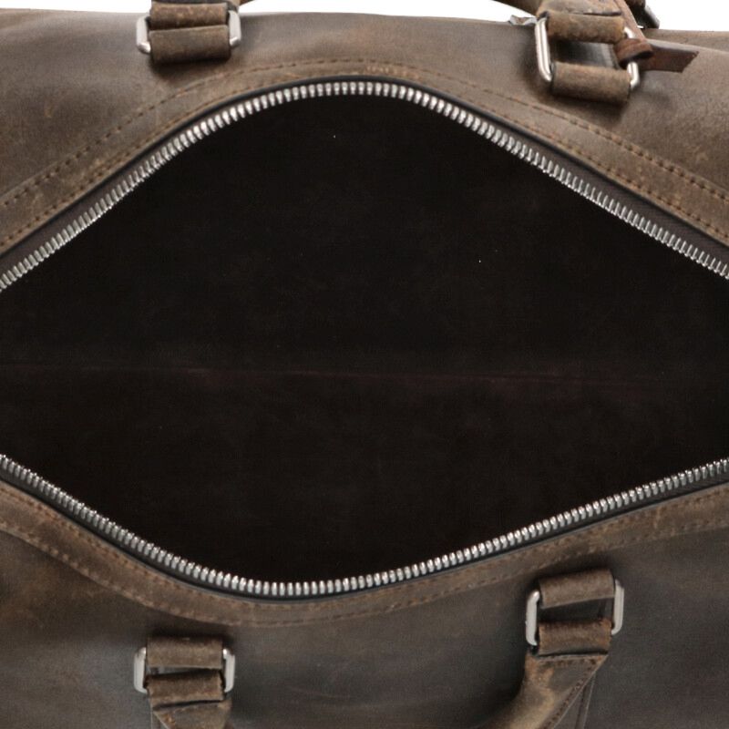 CELINE Large Boston Wax Effect Suede Calfskin Size ONE SIZE
