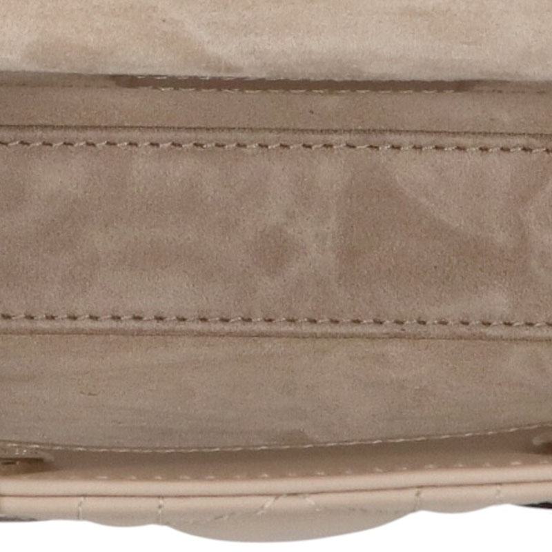 DIOR Lady D-Joy Cannage Lambskin Handbag Beige Size ONE SIZE
