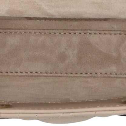 DIOR Lady D-Joy Cannage Lambskin Handbag Beige Size ONE SIZE