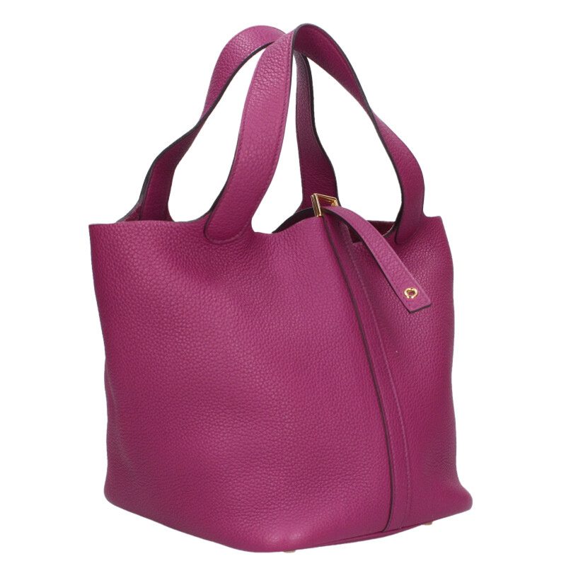 HERMES Picotin Lock MM Taurillon Clemence Size ONE SIZE