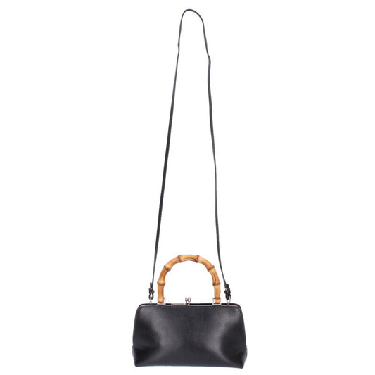 Jil Sander Bamboo Handle Leather Black
