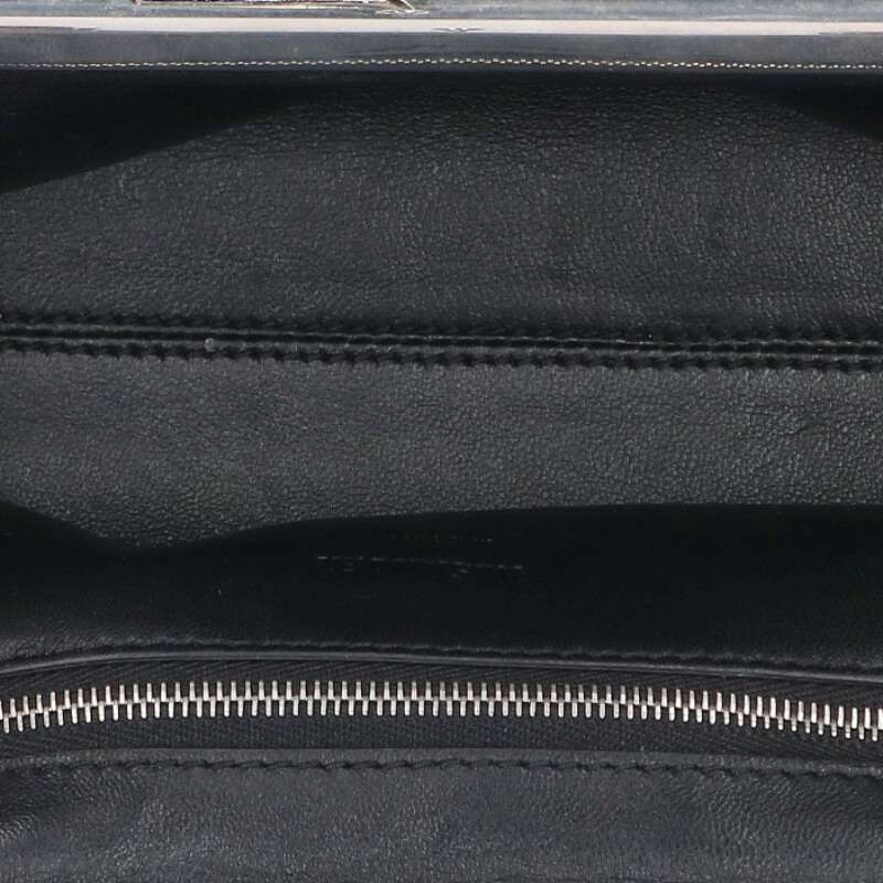 Jil Sander Bamboo Handle Leather Black