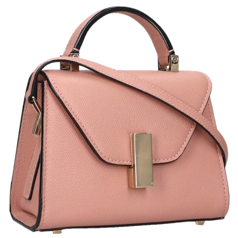 Valextra Iside Micro Leather 2Way Handbag Pink Size ONE SIZE