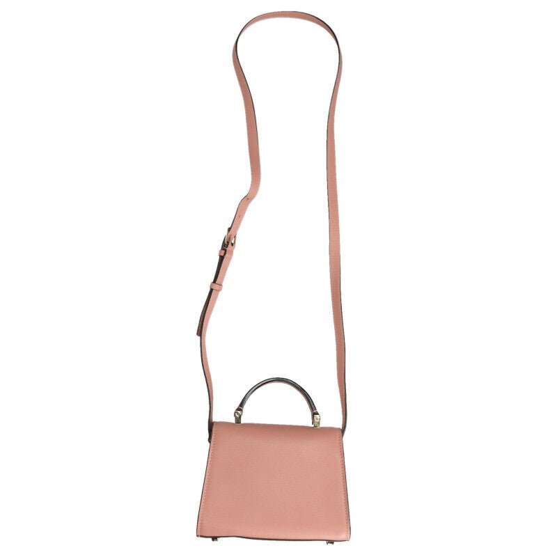 Valextra Iside Micro Leather 2Way Handbag Pink Size ONE SIZE